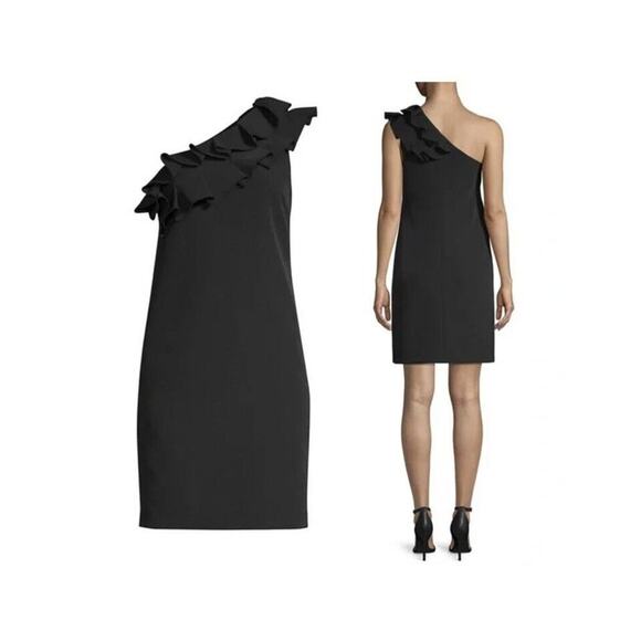 Trina Turk Casa Mexico La Cruz Sheath One Shoulder Dress Size 4 Spring Break - Picture 2 of 9